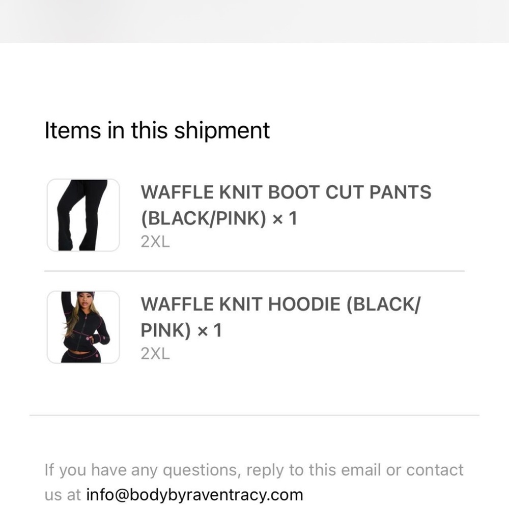 Body by raven tracy waffle knit set